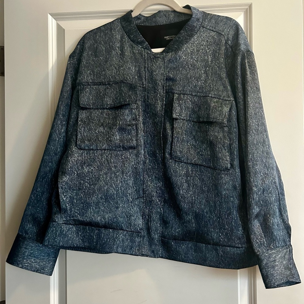 Simply Vera Vera Wang Blue Denim Jacket